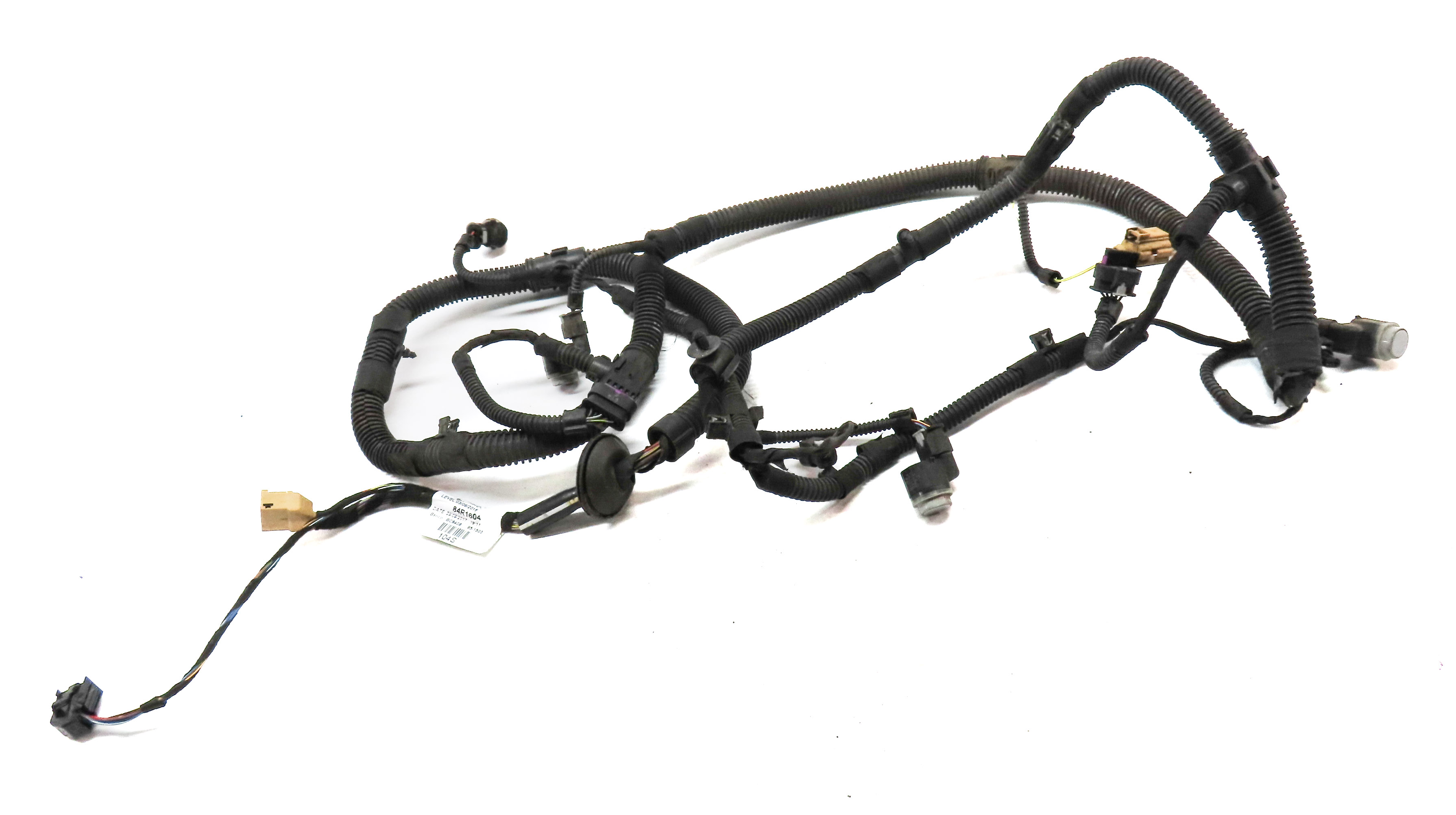 2018 AUDI Q3 (8U) REAR PARK ASSIST PDC SENSOR SET/4 w/ HARNESS (SILVER) — exact item pictured